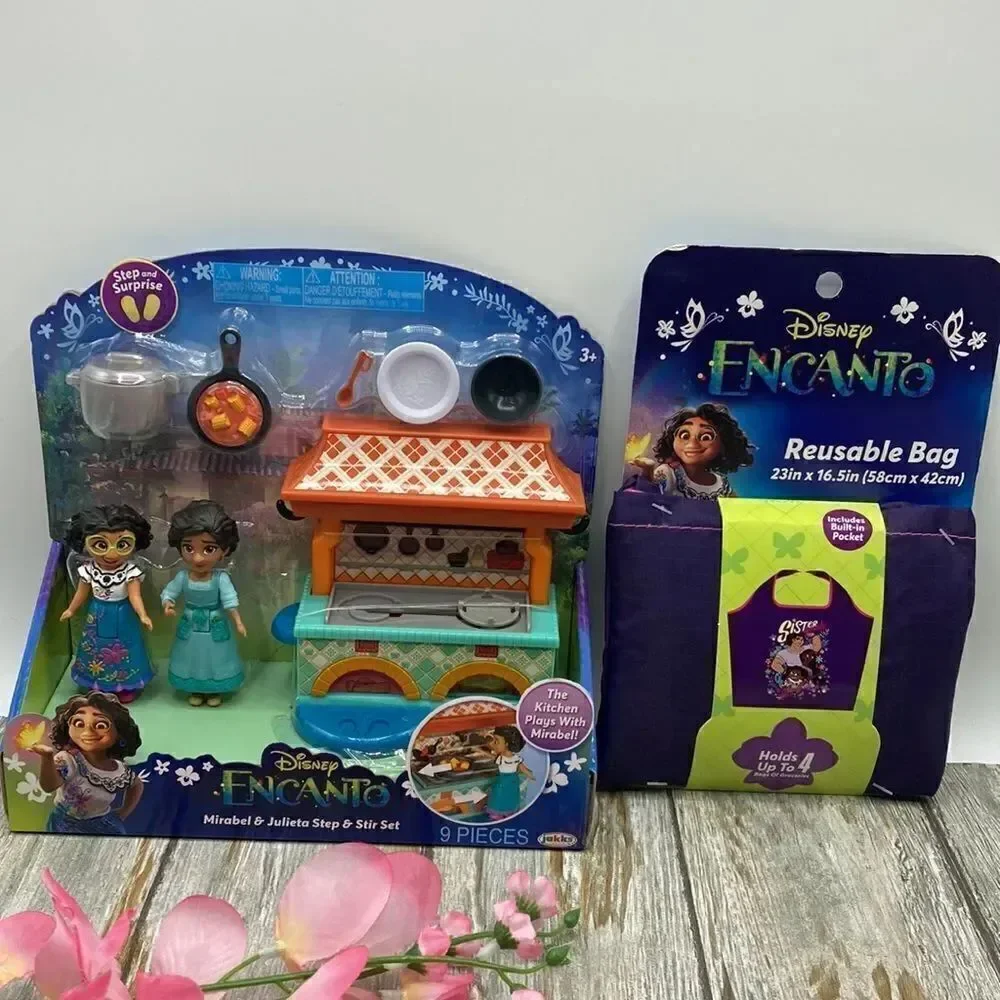 Girls Encanto Disney Mirabel & Julieta Step & Stir Doll 9- Piece Play Set & Bag